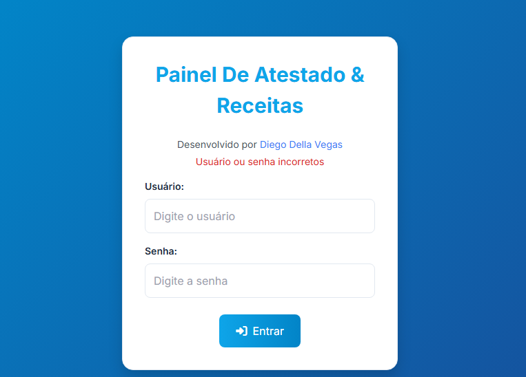 [SOURCE] Painel De Atestado  Receitas 