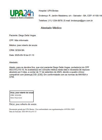 [RECARGA] - 1 Recarga no Painel De Atestado 